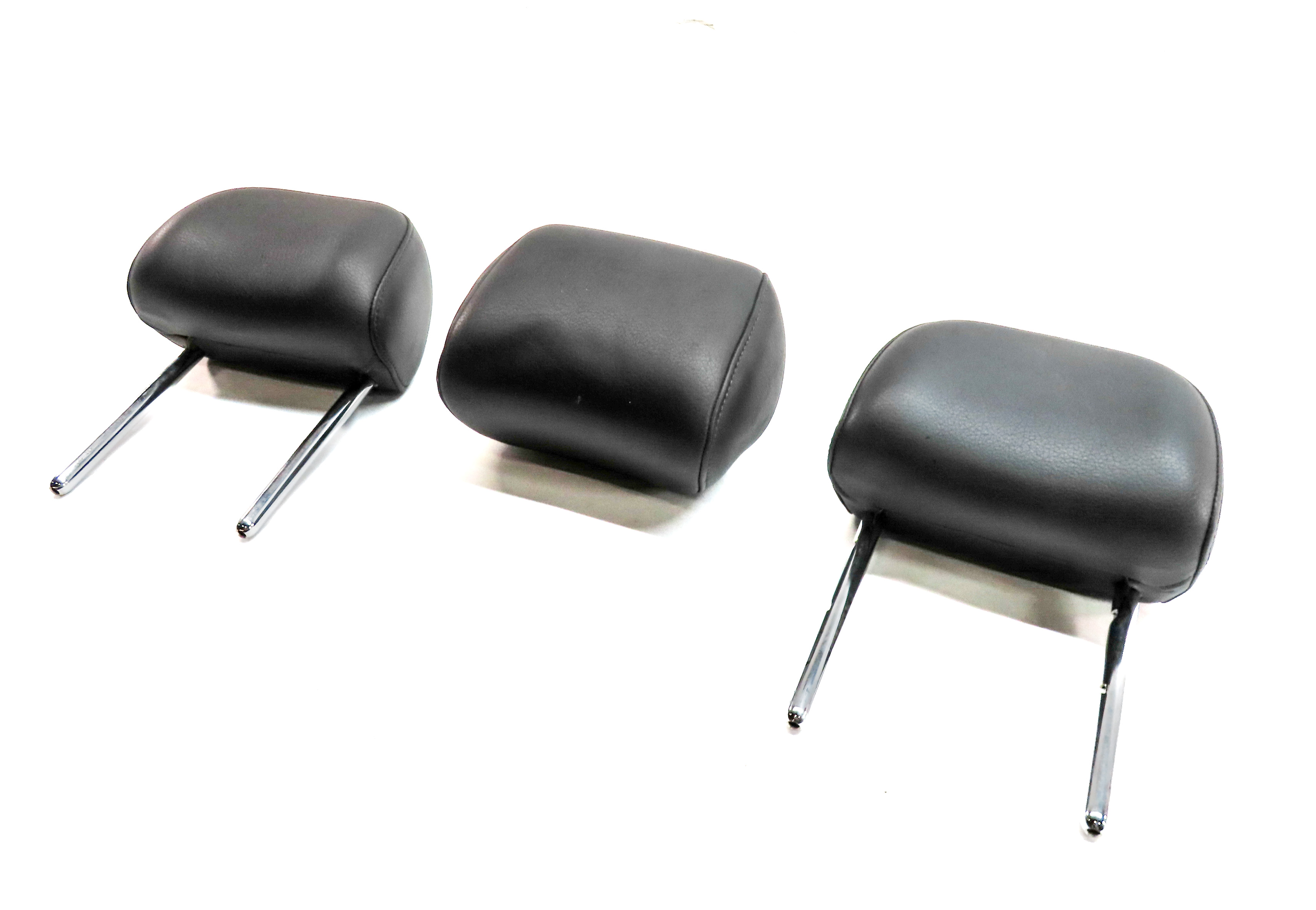 2015-2018 AUDI Q3 (8U) REAR SEAT LEFT CENTER RIGHT HEADREST SET 3 (Black) — exact item pictured